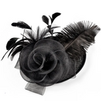 Hemp Yarn Ostrich Wool Banquet Top Hat | Embroidered Cap