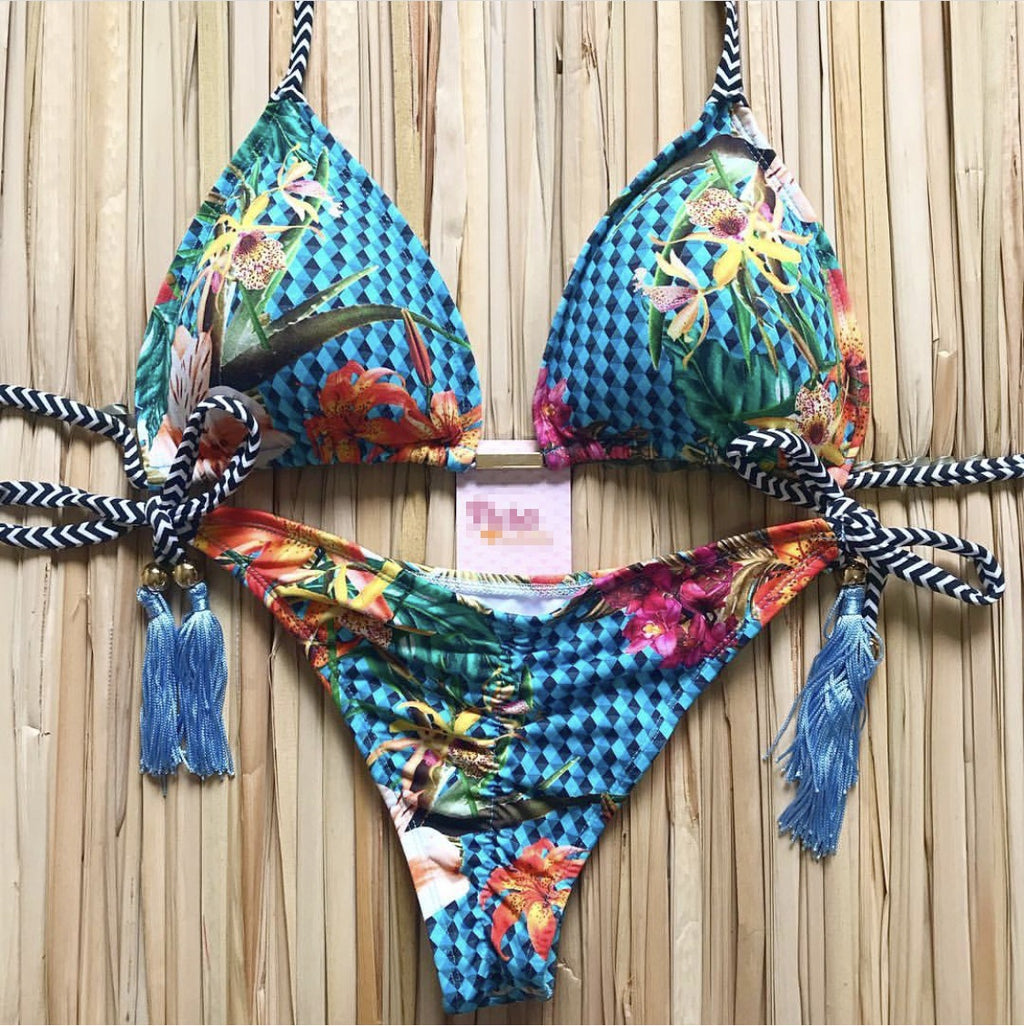 2021 Brazilian Women's Print Bikini in 33 Colors