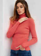 Women's Knitwear Turtleneck Pullover | Streetwear
