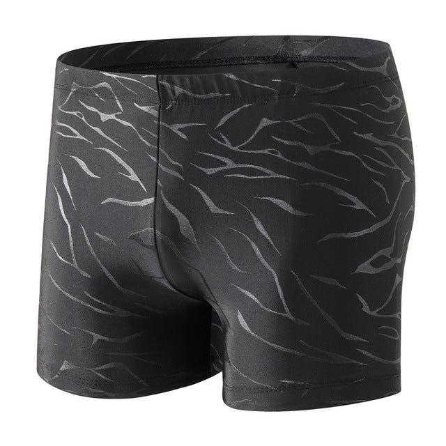 Men's Sharkskin Quick-Dry Swim Boxer Shorts