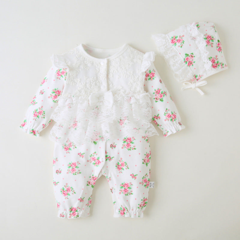 Autumn Outfit for Baby Girls - One-Piece Bodysuit