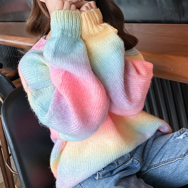 High-End Western-Style Parent-Child Sweater Coat