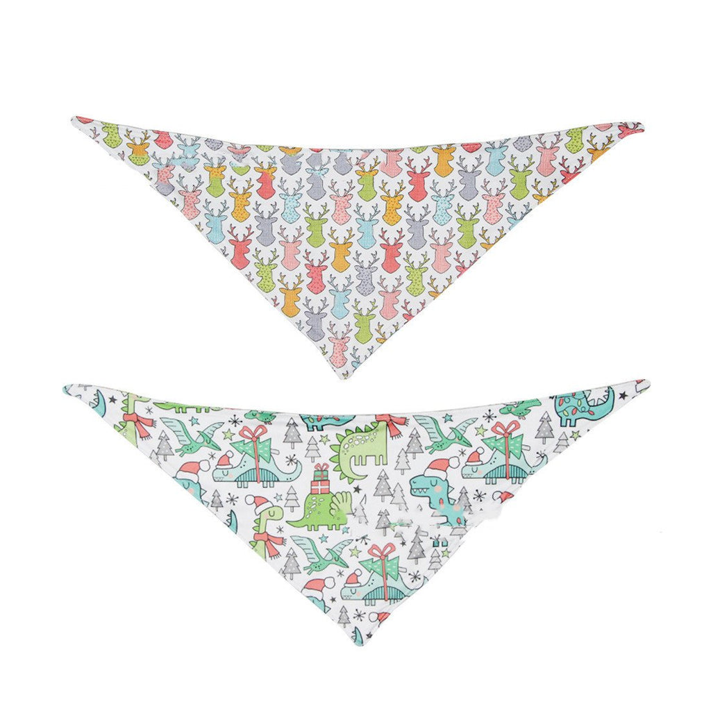 Double-sided Saliva Towel Dog Triangle Scarf Accessory