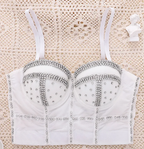 Beaded Shaping Corset Tube Top