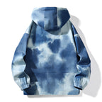 Men's Tie Dye Hoodie Jacket, Hip Hop Style for Spring | Streetwear