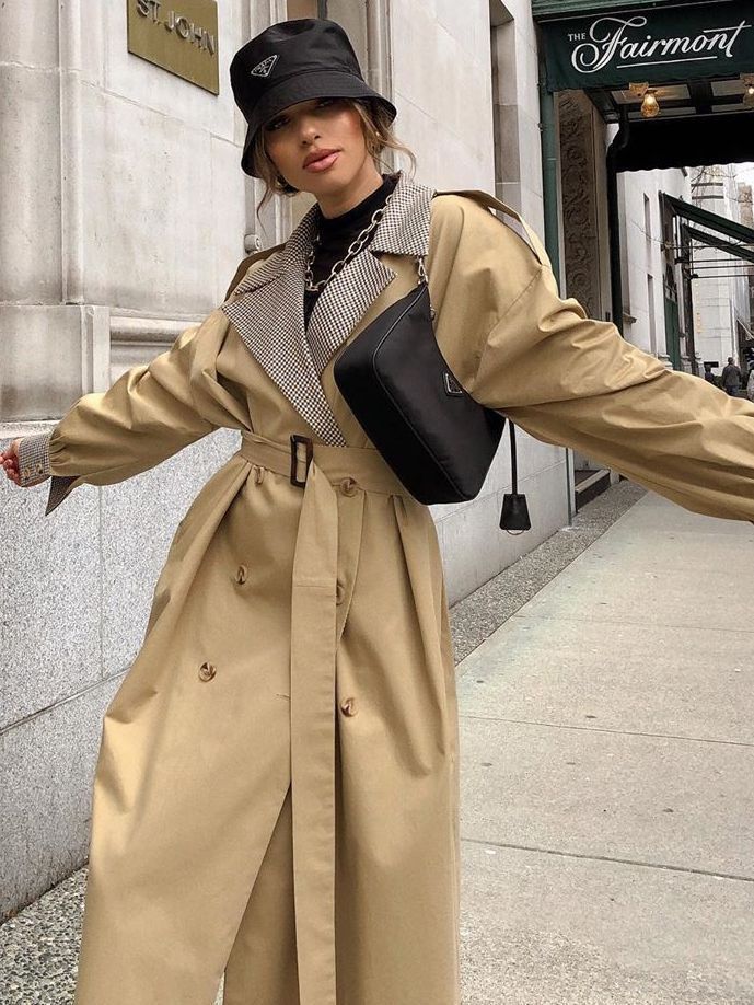 Korean Casual Mid-Length Women's Slim Windbreaker Coat
