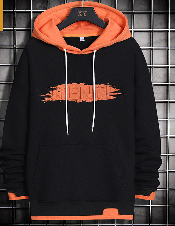 Hooded Pullover with European and American Letter Design | Streetwear