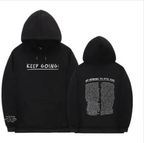 "Women’s Letter Print Hooded Sweatshirt with Drawstring, Pockets, and Long Sleeves – Stylish Sports Hoodie" | Streetwear