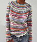 Olivia™ Chic Long Sleeve Color Block Sweater (One Piece)
