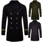 Mid-length Men's Fashion Wool Trench Coat