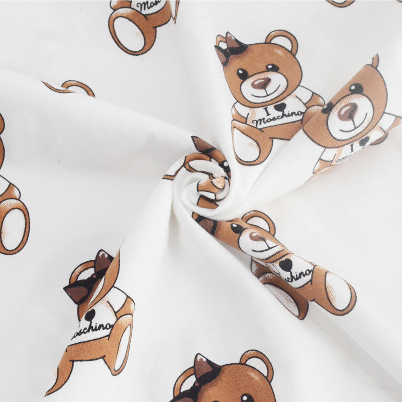 Baby White Bear Romper Bodysuit