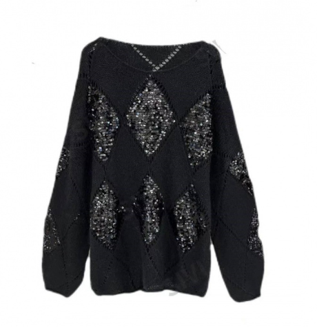 Loose Western Style Women's Padded Turtleneck Sweater