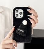 Plush Hat, Phone Case, Christmas Hat | Embroidered Cap