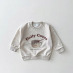 Girls' Cartoon Long Sleeve Bread Sweater