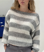 Loose Striped Pullover Sweater Fashion Versatile Long-sleeved Knitted Tops For Women Clothing | Streetwear