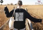 WHO CARES Women's Round Neck Printed Sweater