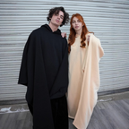 Plus Size Hooded Cloak Sweater