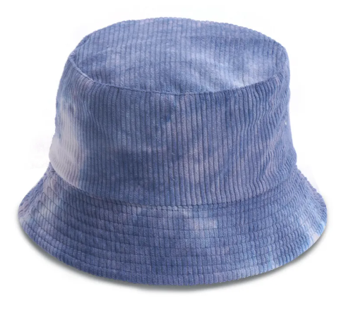 Corduroy Tie-Dye Fisherman Hat | Embroidered Cap