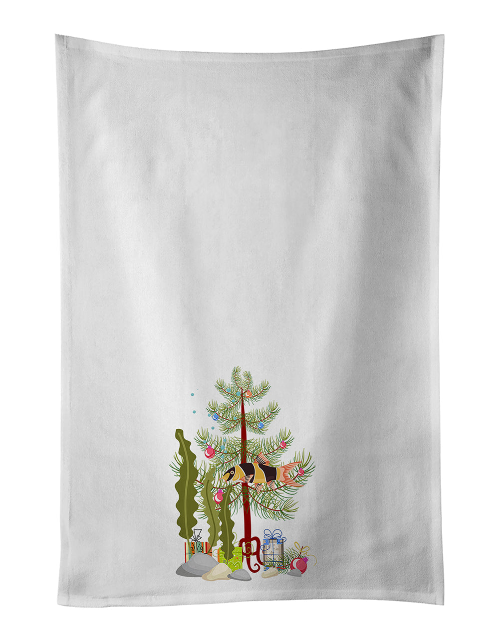 Clown Loach Fish Merry Christmas Kitchen Towel Set of 2