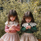 New Strawberry Shan Girls Big Lapel Sweater