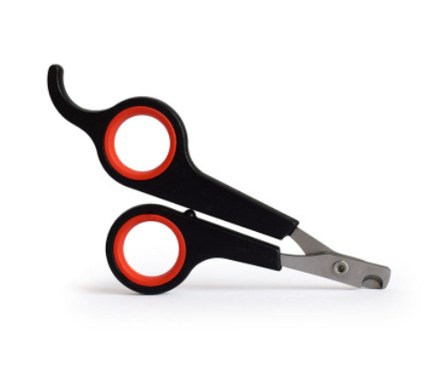 Pet Nail Clipper Scissors for Dogs & Cats, Stainless Steel Curved Blade Claw Trimmer, Ergonomic Non-Slip Grooming Tool
