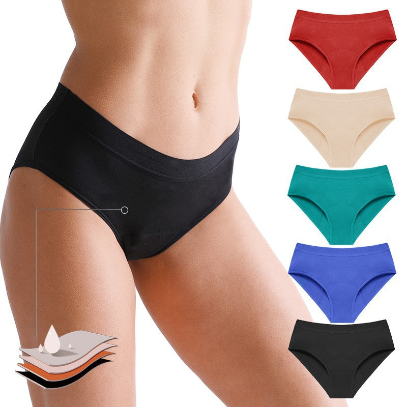 Plus Size Sexy Multicolor Bamboo Fiber Period Panties