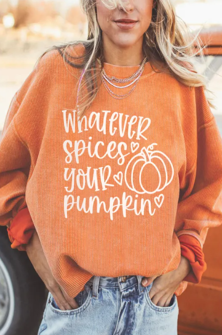 Halloween Pumpkin Head Sweater Women's Loose Round Neck Pullover | Streetwear