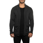 Men's Long-sleeved Cardigan Sweater with Pockets
