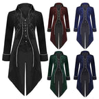 Halloween Swallowtail Vintage Punk Coat - Mid-Length