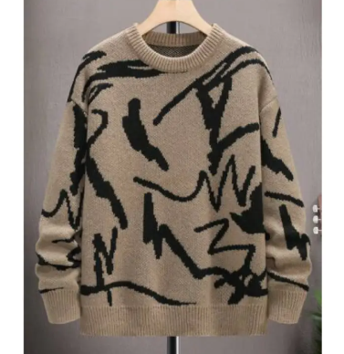 Men's Knitted Long-Sleeve Jacket
