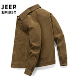 Men's Long Sleeve Solid Color Jacket - European Style