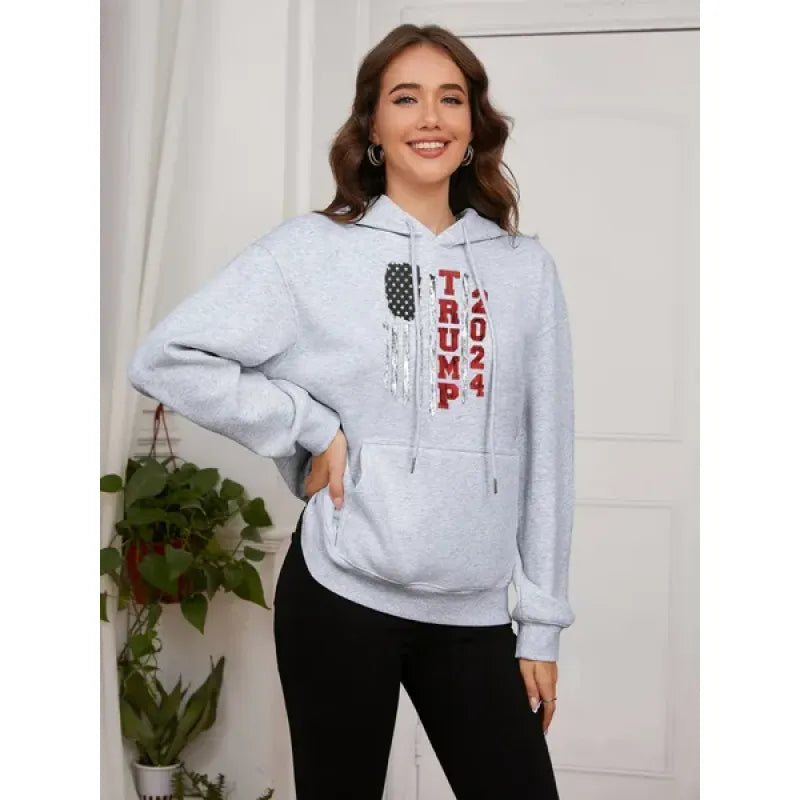 Thermal Printed Pullover Hoodie | Streetwear