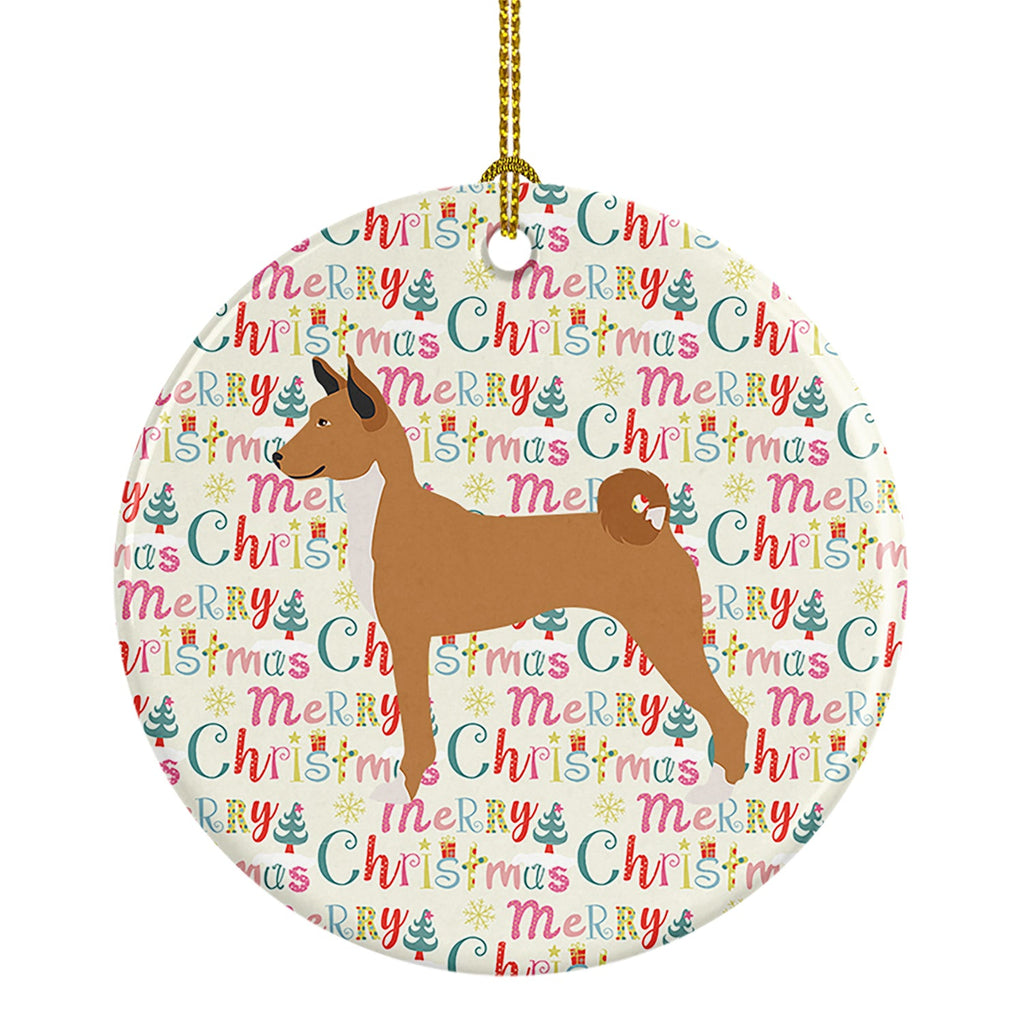 Telomian Merry Christmas Ceramic Ornament