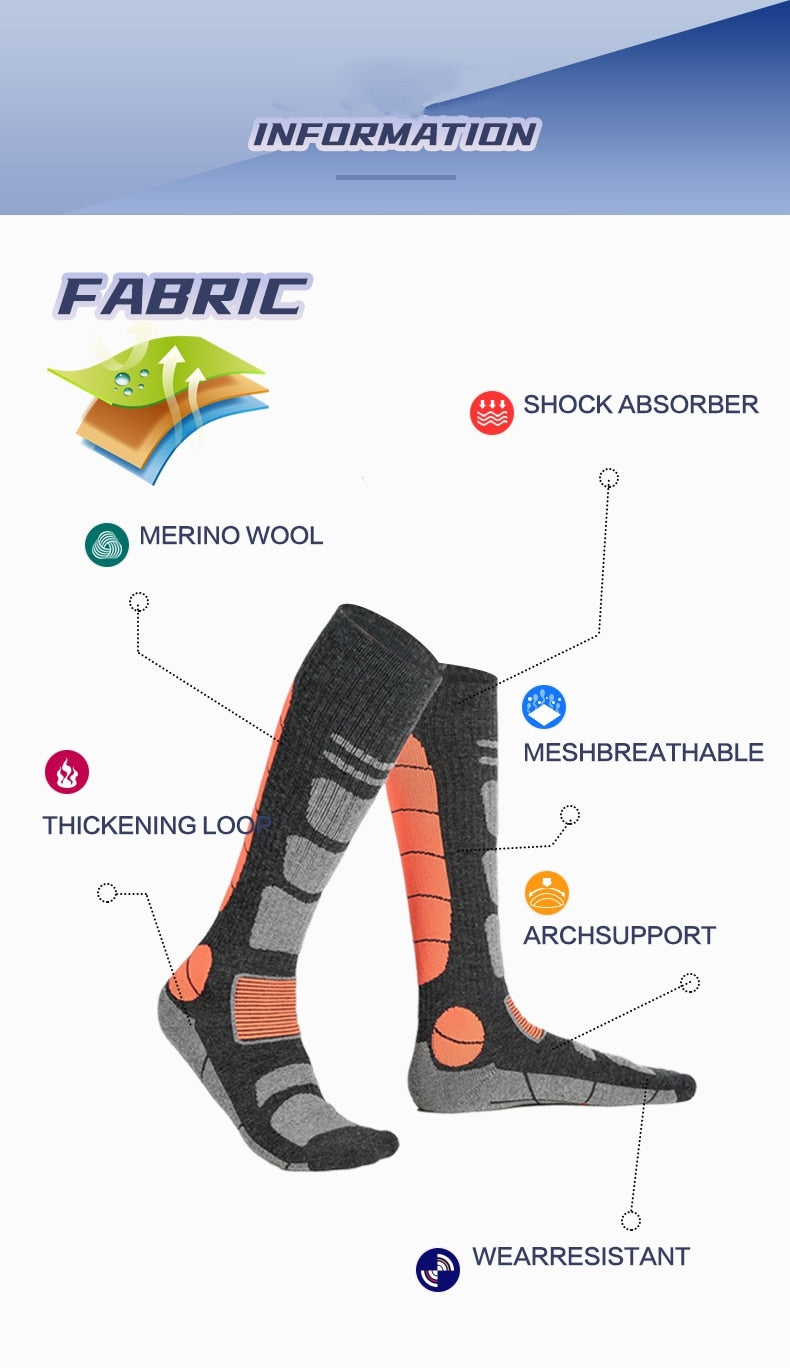 Over The Knee Wool Hiking Socks for New Adventures