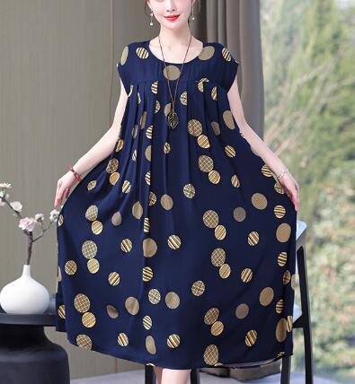 Karen Cool Midi Dress / Cotton Satin Nightgown (One Piece)