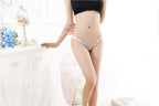 Women's Sexy Chain Lace T-Back Thong, Plus Size 6017