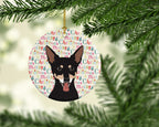 Chihuahua Tricolor #1 Christmas Ceramic Ornament