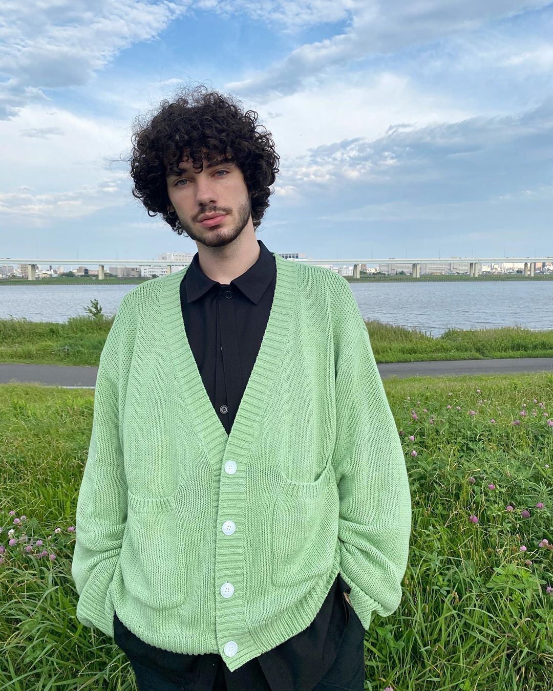Men's Casual Loose Fit Cardigan Sweater