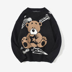 Trendy Bear Sweater for Men and Women National Style
