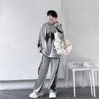 Men's Color Contrast Round Neck Casual Sweater