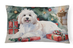 Coton De Tulear Cozy Christmas Throw Pillow