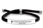 Scripture Cross Cord Bracelet (Psalm 46:5) | Christian Jewelry