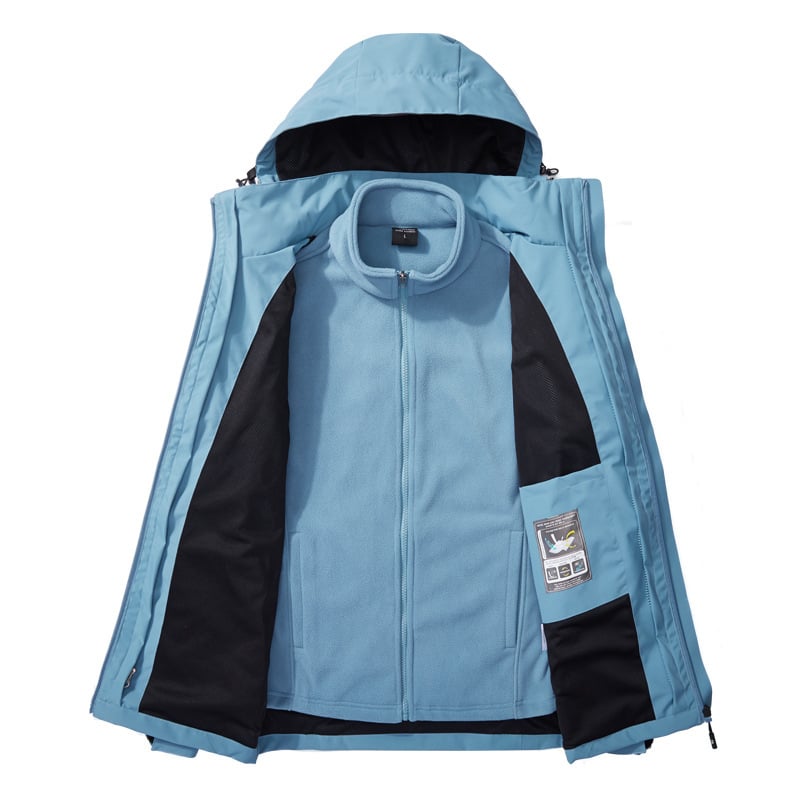 3-in-1 Winter Outdoor Storm Jacket with Fleece Liner