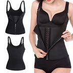 Women's Zipper Bodybuilding Belly Corset