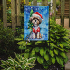 Shih Tzu Christmas Garden Flag