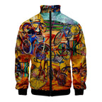 Casual Zip Up Jacket and Long Sleeve Tops for Men/Women