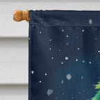 Basset Hound Christmas House Flag