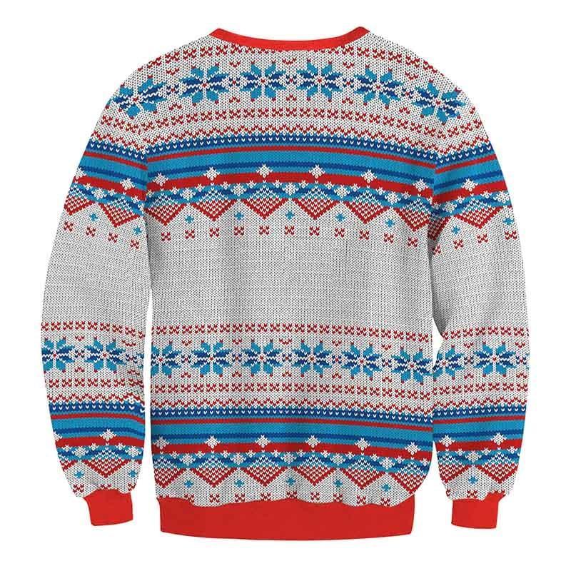 Loose Fit Women's Christmas Sweatshirt with Round Neck | Streetwear