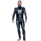 Leather Bodysuit for Stage Performances and Parties