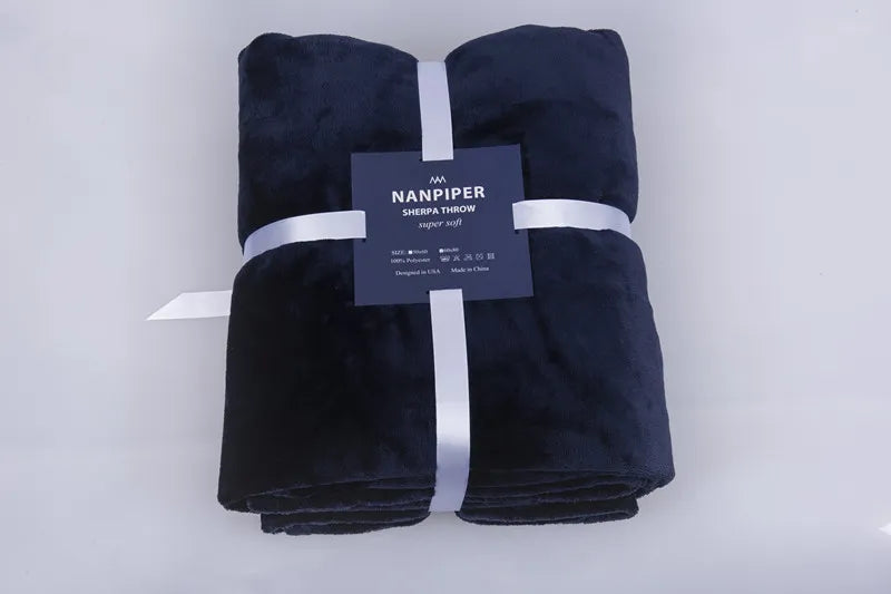 Elegant Double-Sided Flannel Blanket